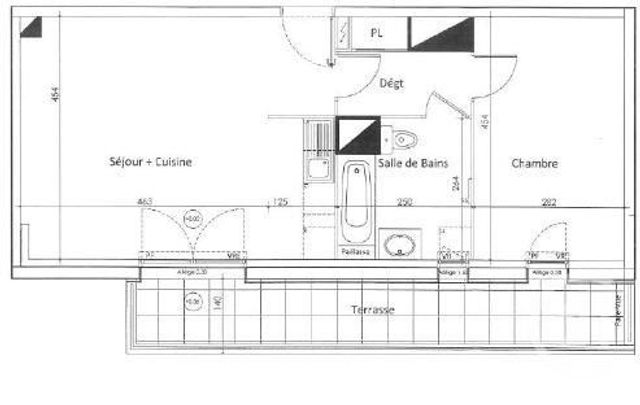 Appartement F2 &agrave; louer - 2 pi&egrave;ces - 48,90 m2 - Nantes - 44 - PAYS-DE-LOIRE